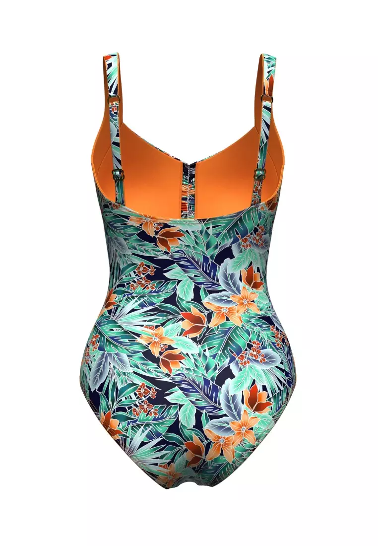 My Paradiso Navy Plus Cup Twist Front Onepiece