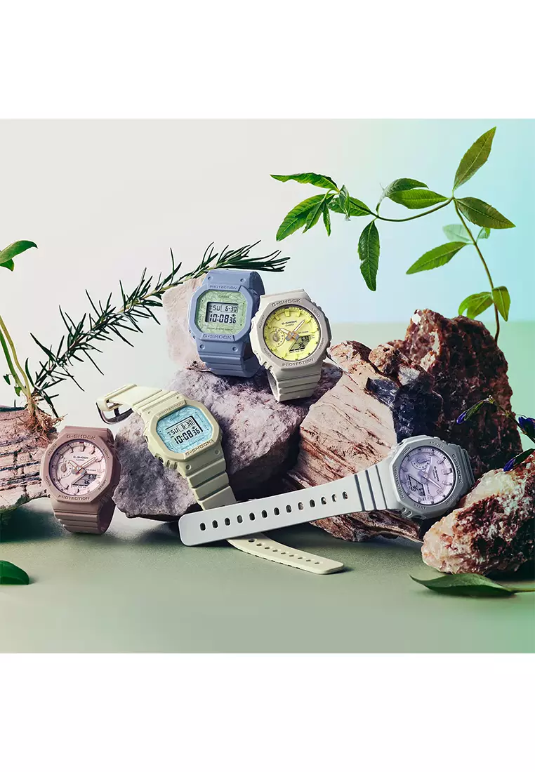 Casio G-Shock Jam Tangan Analog Digital Wanita - Grey - Resin Strap - GMA-S2100NC-8ADR