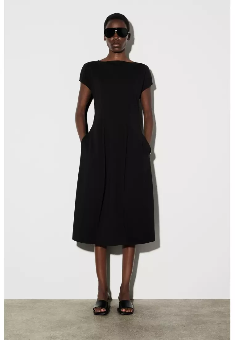 Buy COS SCULPTURAL JERSEY MIDI DRESS 2026 Online | ZALORA