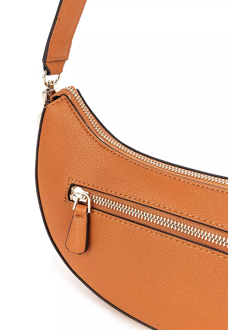 【国内発送】GUESS＊Nastra Top-Zip Shoulder Bag Buy Guess Nastra Top Zip Shoulder Bag 2025 Online | ZALORA