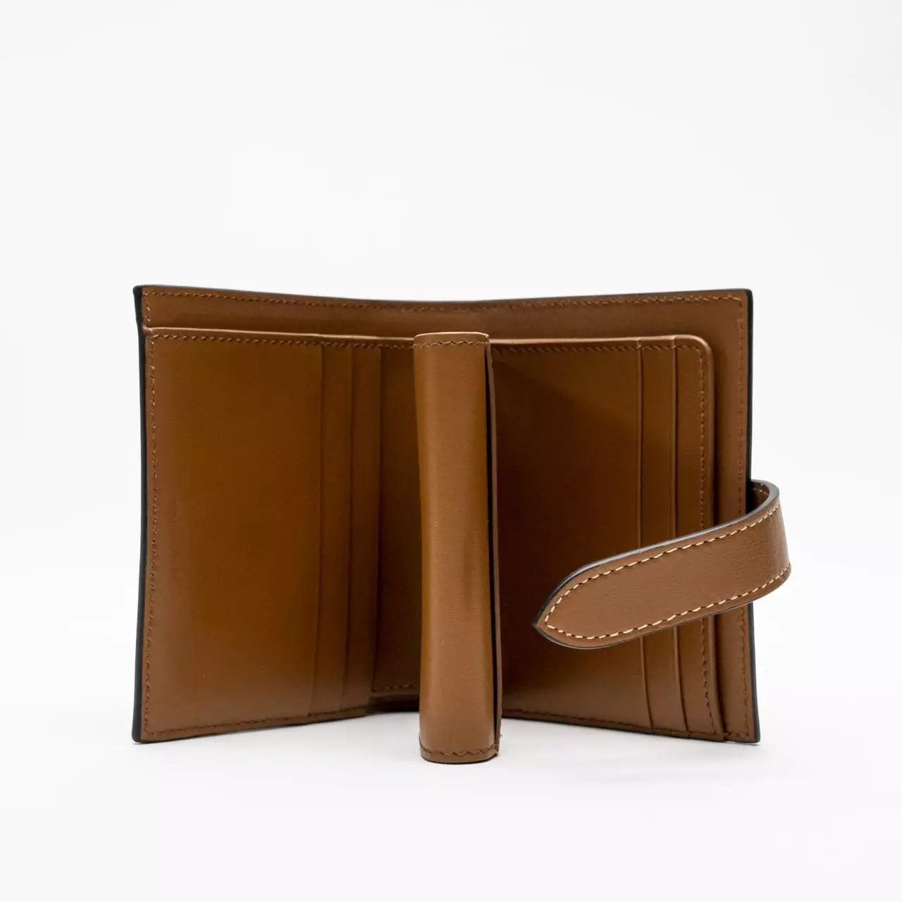 Jual Celine Celine Small Strap Wallet in Triomphe Canvas and Lambskin Tan Original 2023 ZALORA