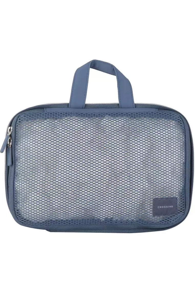 Crossing Waterproof Ripstop Nylon Compression Packing Cube Set (2-Piece Set) - Smoke Blue
