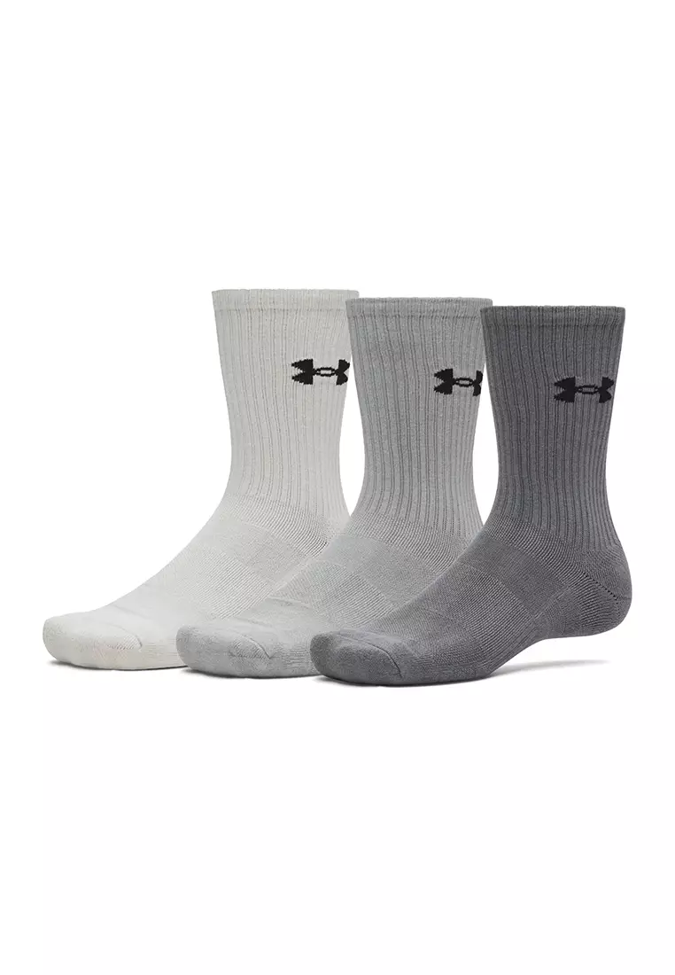 Performance Cotton Unisex 3-Pack Crew Socks