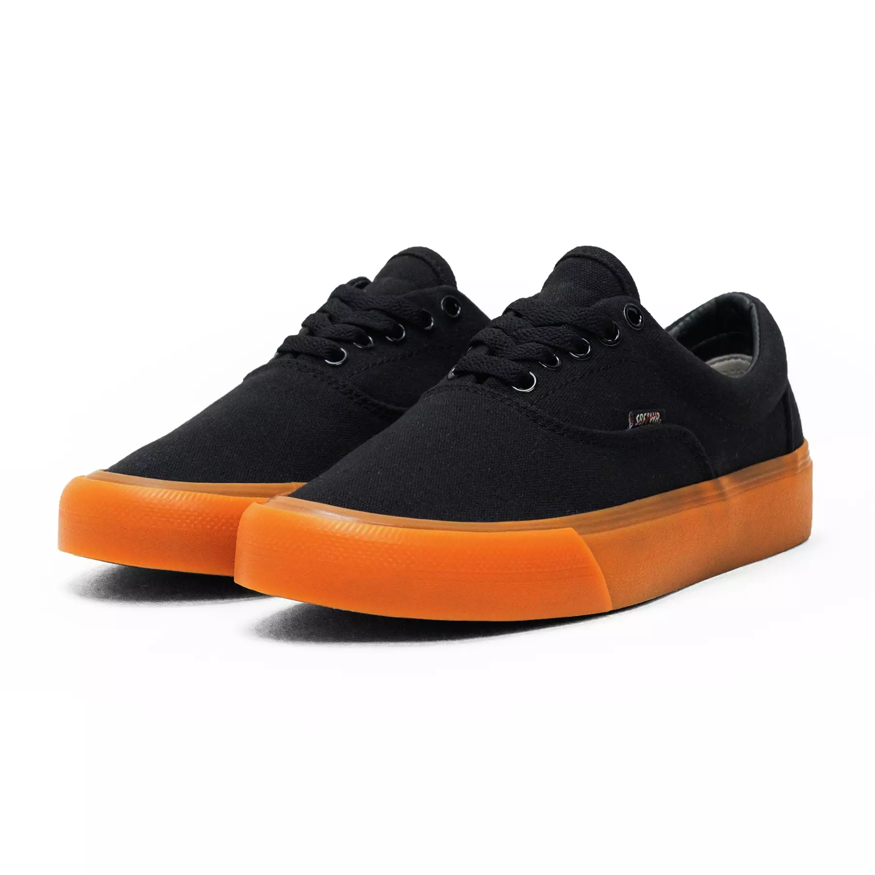 SABA Sykes All Black Gum - Sepatu Sneakers Casual Pria Wanita