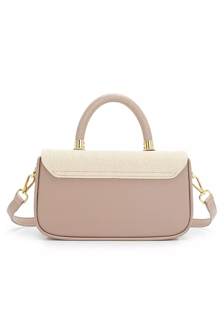 Women's Top Handle Bag / Sling Bag / Crossbody Bag - Khaki