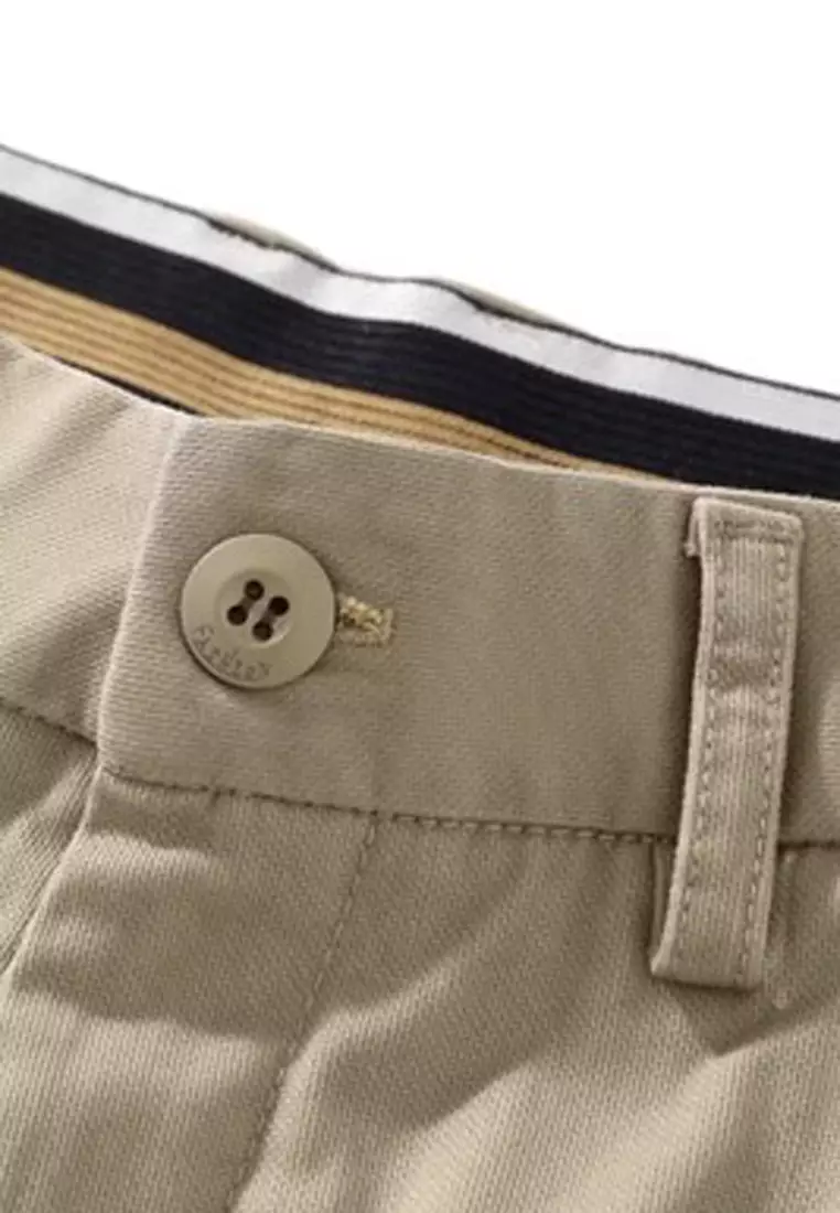 型男修身斜布褲