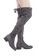 London Rag grey Faux Leather Over the Knee Boots 9B056SH4257054GS_8