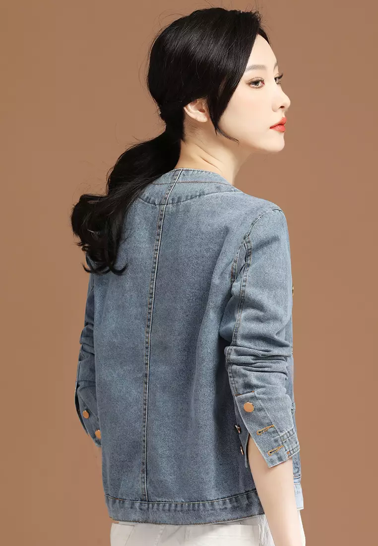 Girl in on sale denim jacket