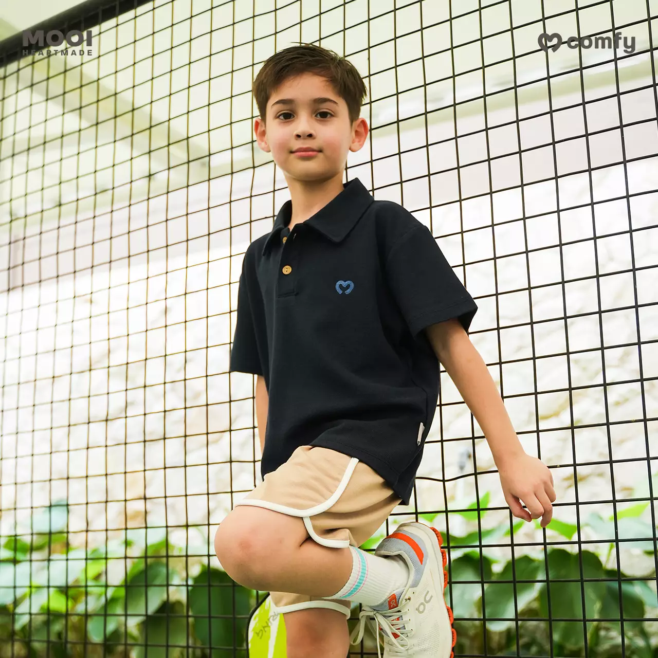 Mooi Kemeja Anak Laki-Laki Comfy Polo Basic - Navy