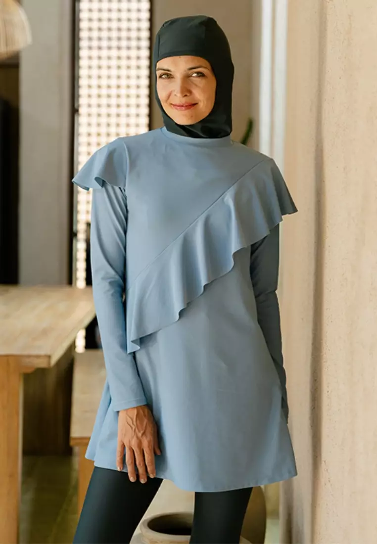 Aleea Modest Ruffle Burqini Set Women - Mountain Spring