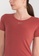 Nike red Dri-FIT One Luxe Standard Fit Short-Sleeve Tee 86B0AAADE5FCB8GS_2