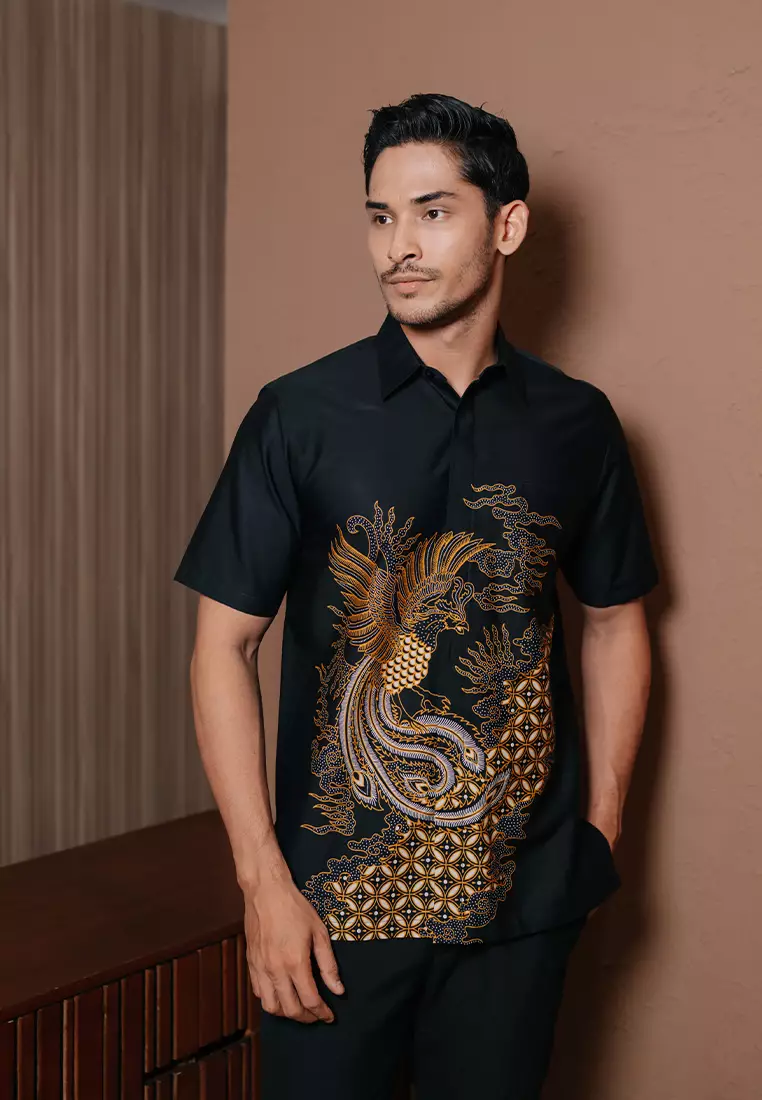 Hadinata Batik Premium Pria Kemeja Pendek Superfine Dewandaru Desvita