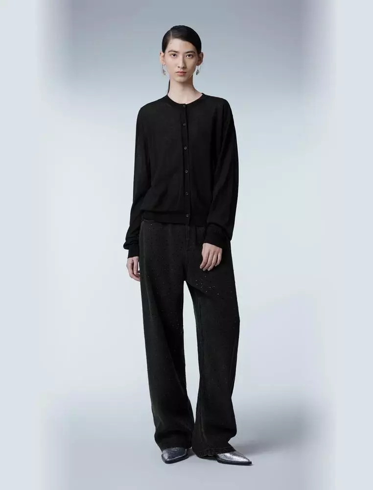   Short Length Open-Front Knit Sweater