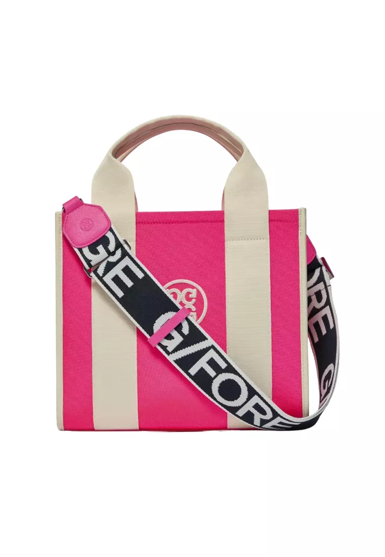 Women's Pray For Birdies Canvas Square Bag  (Knock Out Pink)