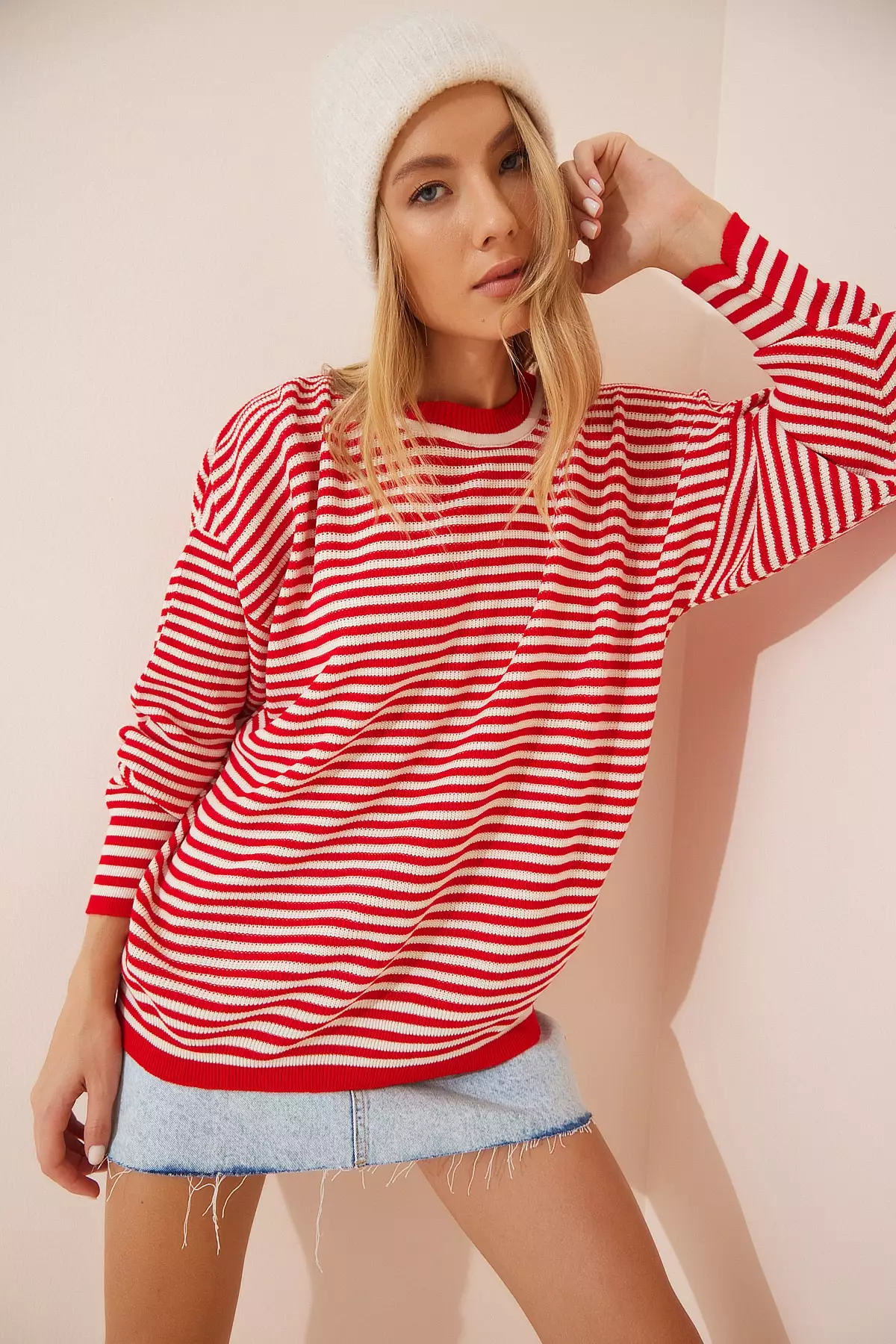 Buy Happiness Istanbul Striped Knitted Sweater 2024 Online