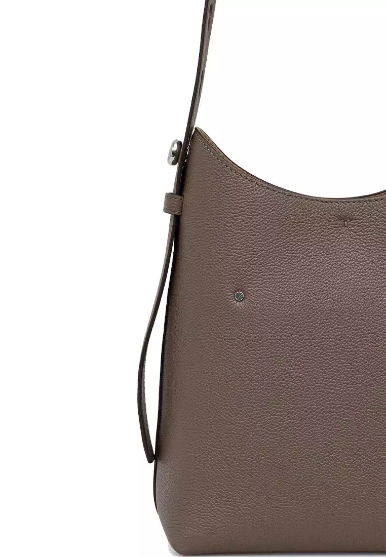 Small Romy Hobo Shoulder Bag Wild Mushroom 175172