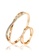 CELOVIS gold CELOVIS - Vera Bangle Paired with Reva Ring Entwined Jewellery Set in Gold 5D2A7ACE761FCBGS_1