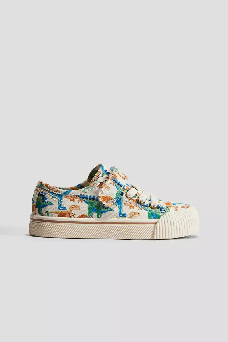 Discount on H&M  shoes - SKU: Printed canvas trainers