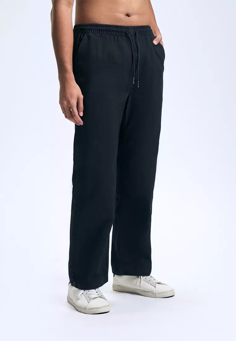 Pull-Up Straight Pants