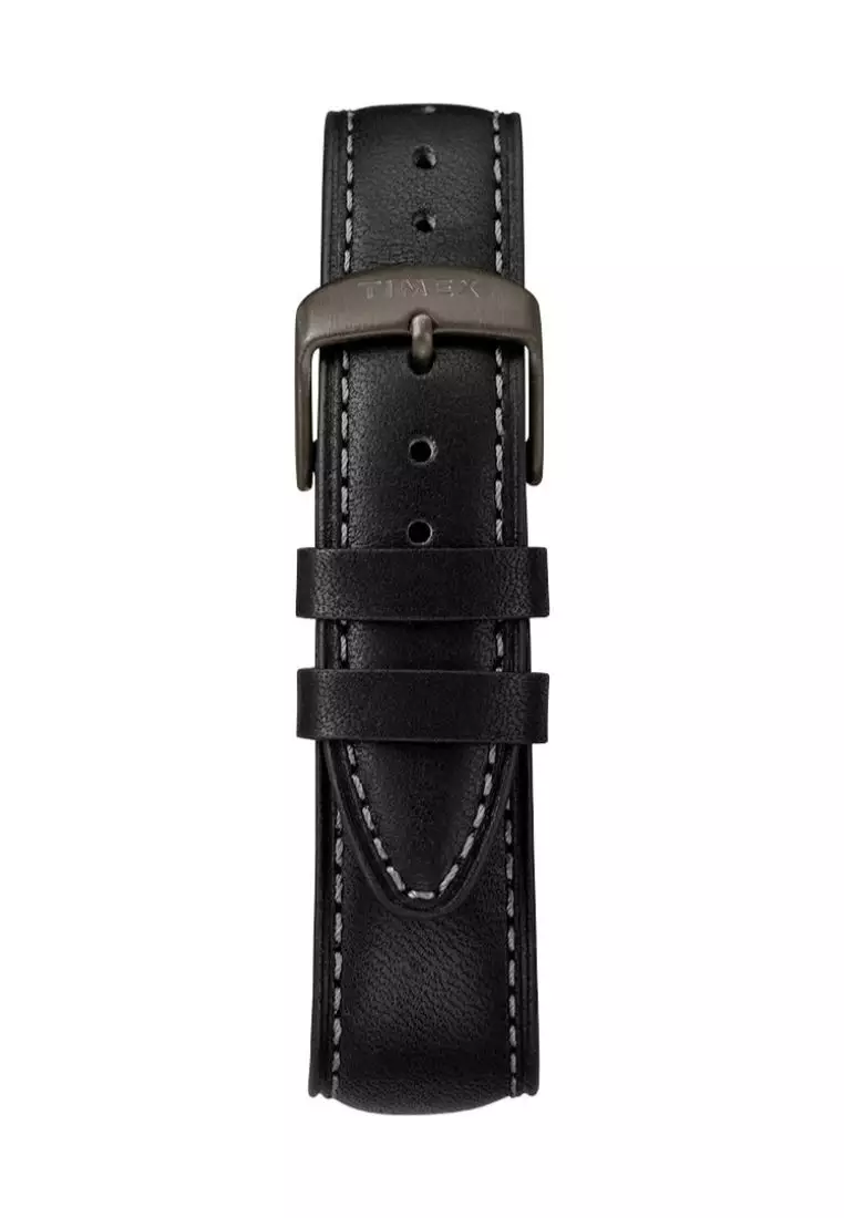 Timex Waterbury Traditional Chrono 42mm - Black Case & Strap (TW2R88400)