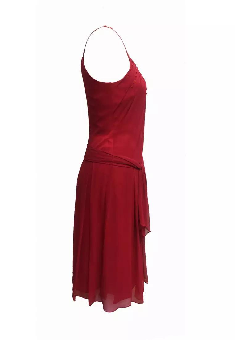 Romantic Silk Chiffon Beaded Party Dress