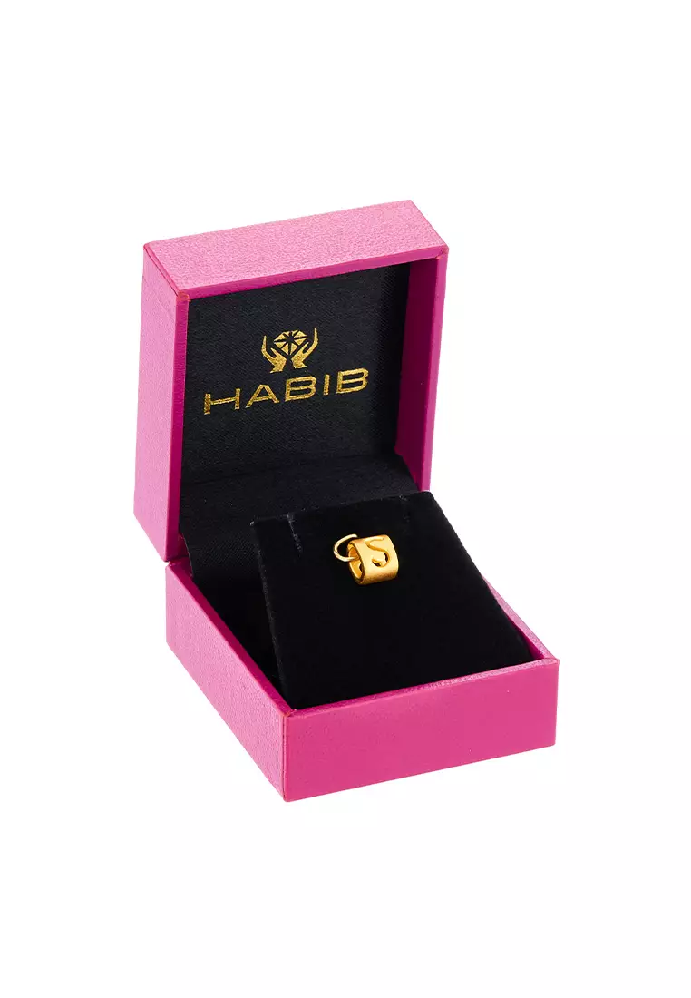 HABIB 999/24K Yellow Gold Alphabet Charm WWCM950823(S)