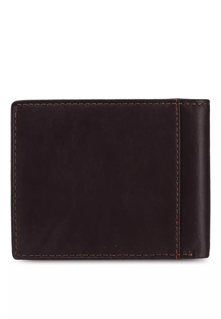 Men's RFID Bi Fold Genuine Leather Short Wallet
