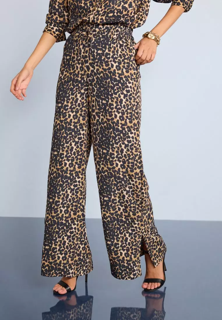 Buy NEXT Texture Wide Leg Trousers 2024 Online ZALORA Singapore