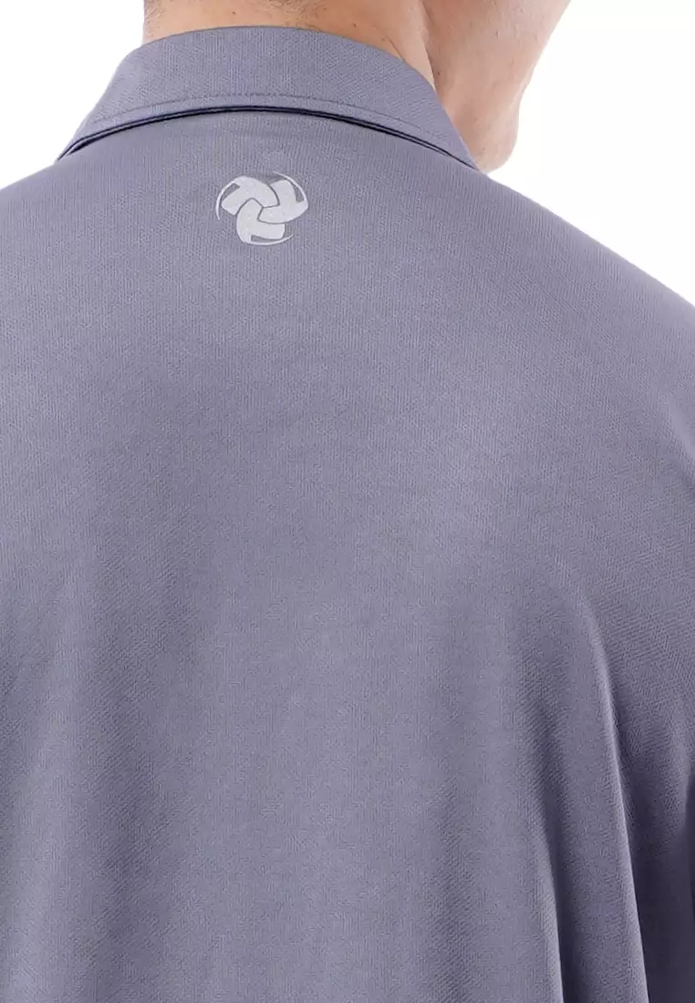 Tiento Pakaian Olahraga Golf Pria Polo Dry Fit Men Grey