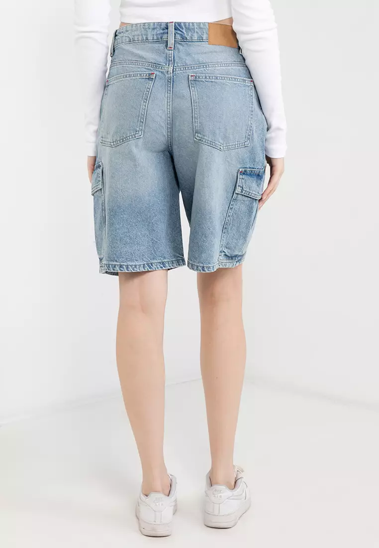Super Baggy Cargo Denim Jorts