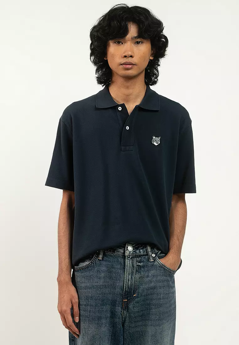 Buy Maison Kitsune Fox Head Comfort Polo Shirt 2026 Online | ZALORA