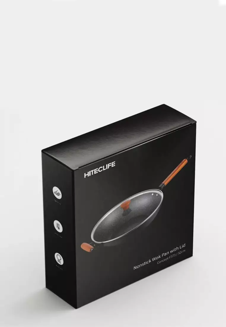 Buy ASD ASD HITECLIFE 32cm DieCast Induction Non Stick Wok Pan with