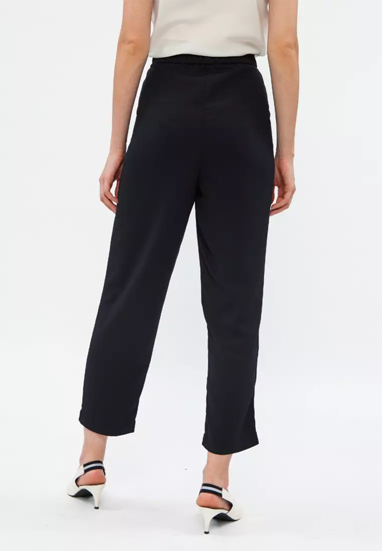 Basic Pleats Trouser JET BLACK