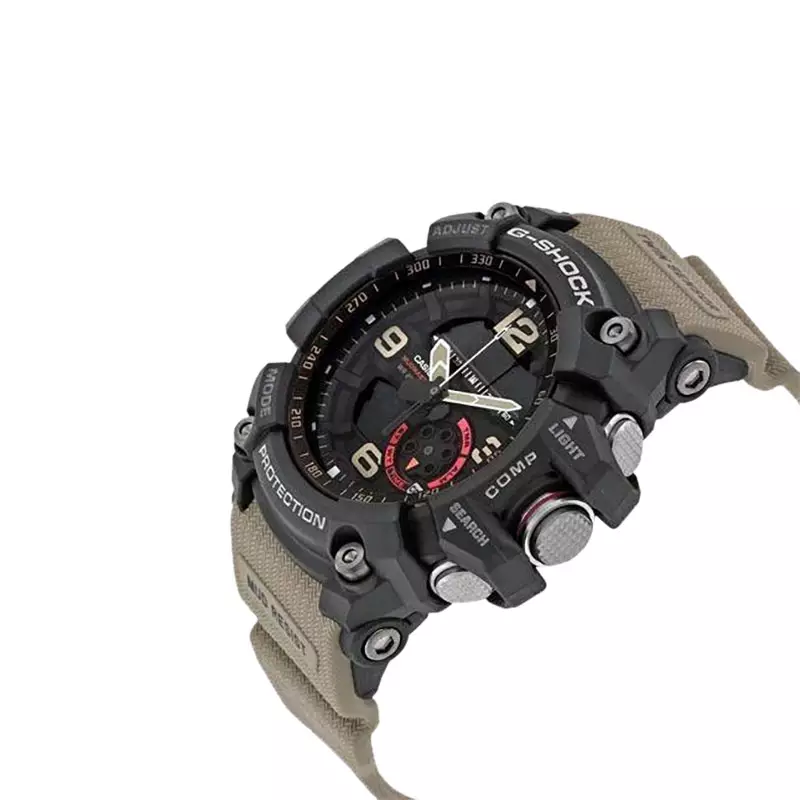 Jam Tangan Pria Casio G-Shock Mudmaster GG-1000-1A5DR Master Of G-Land Digital Analog Dial Brown Resin Band