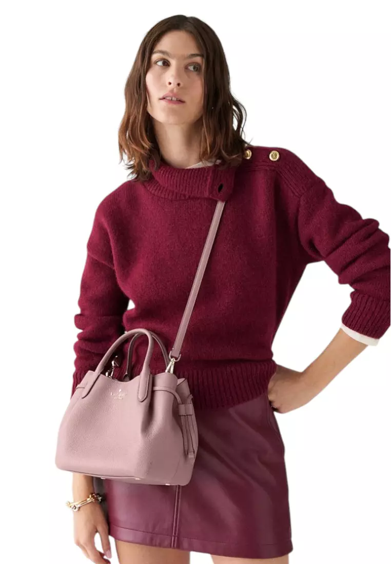 Dumpling Small Satchel Bag - Dusk Rose