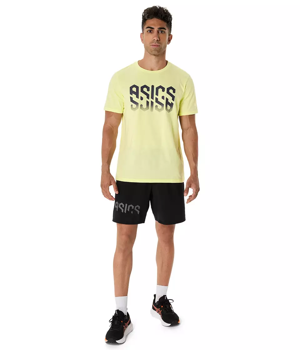 ASICS Men Hex Graphic Cotton Blend Tee-2031E901.751