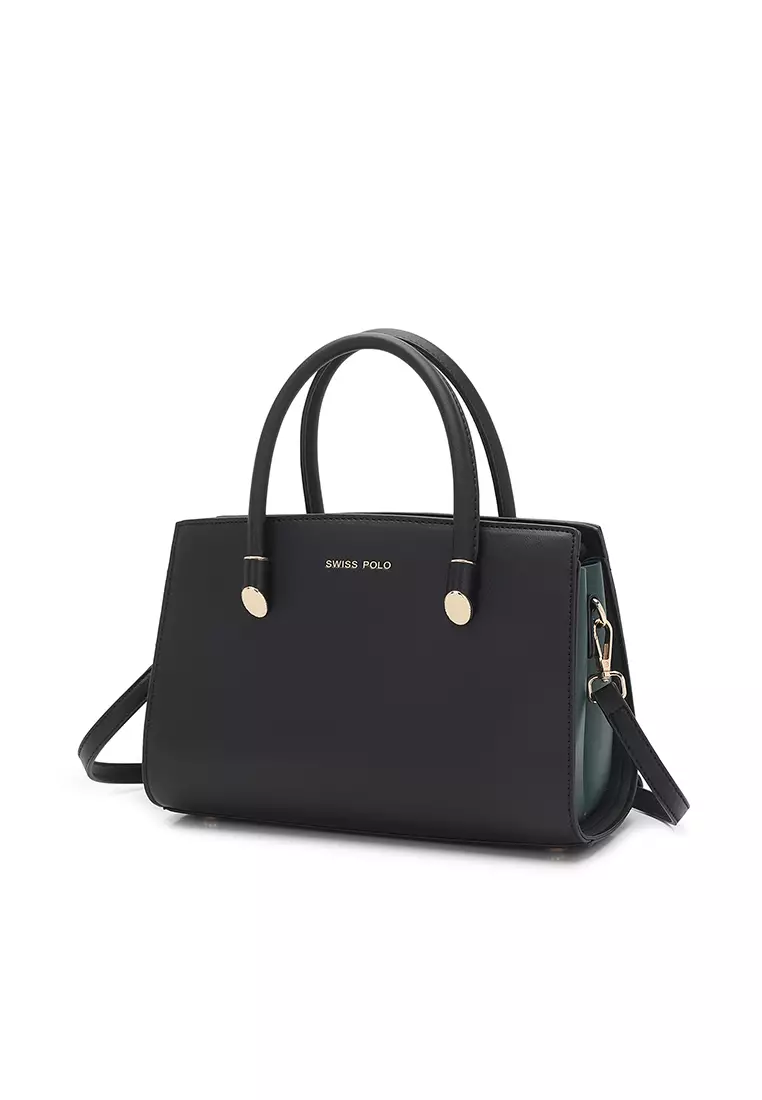 Women's Top Handle Bag / Sling Bag / Crossbody Bag - Black