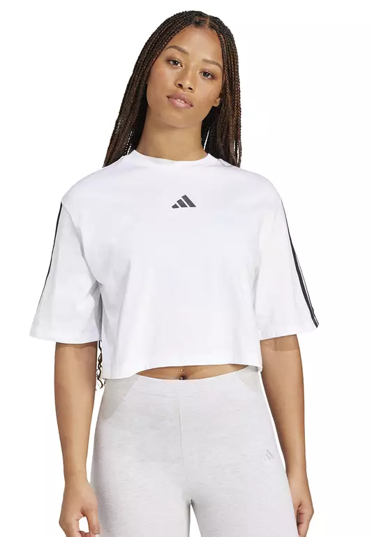 Essentials 3-Stripes Cotton Loose T-Shirt