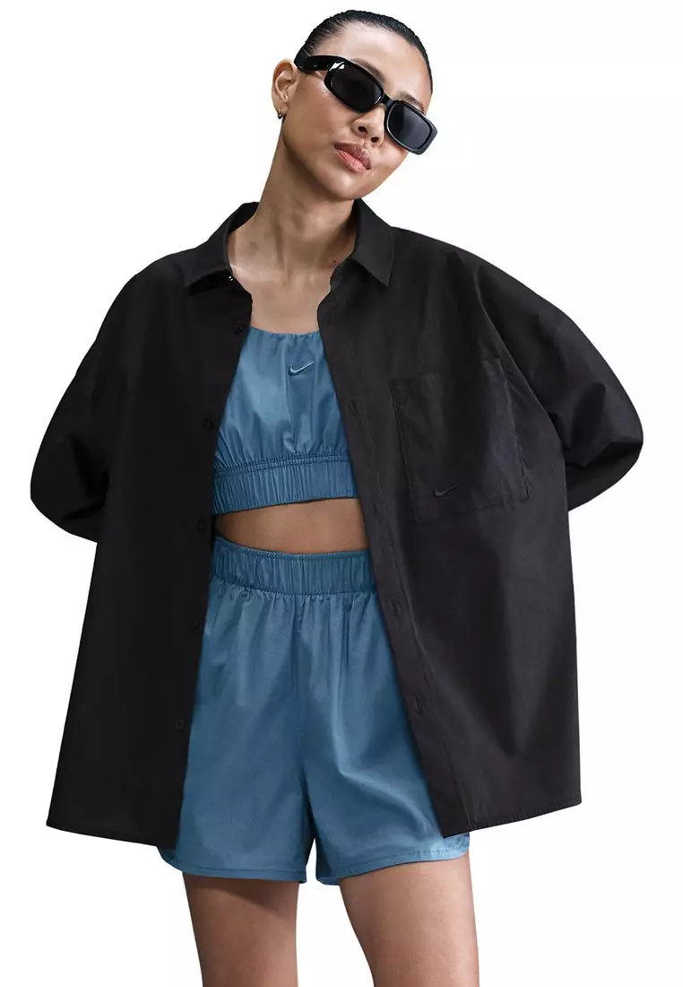 Nike Chill Ppln Long Sleeve Btn Top