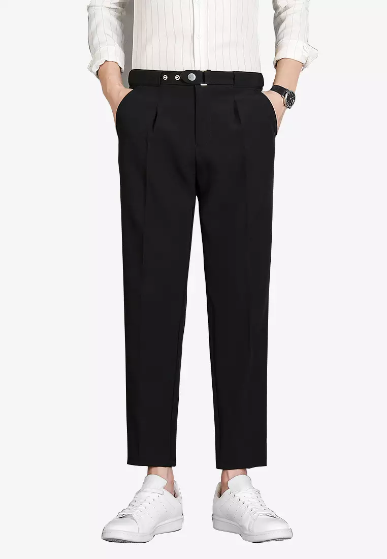 Silk cropped trousers hotsell
