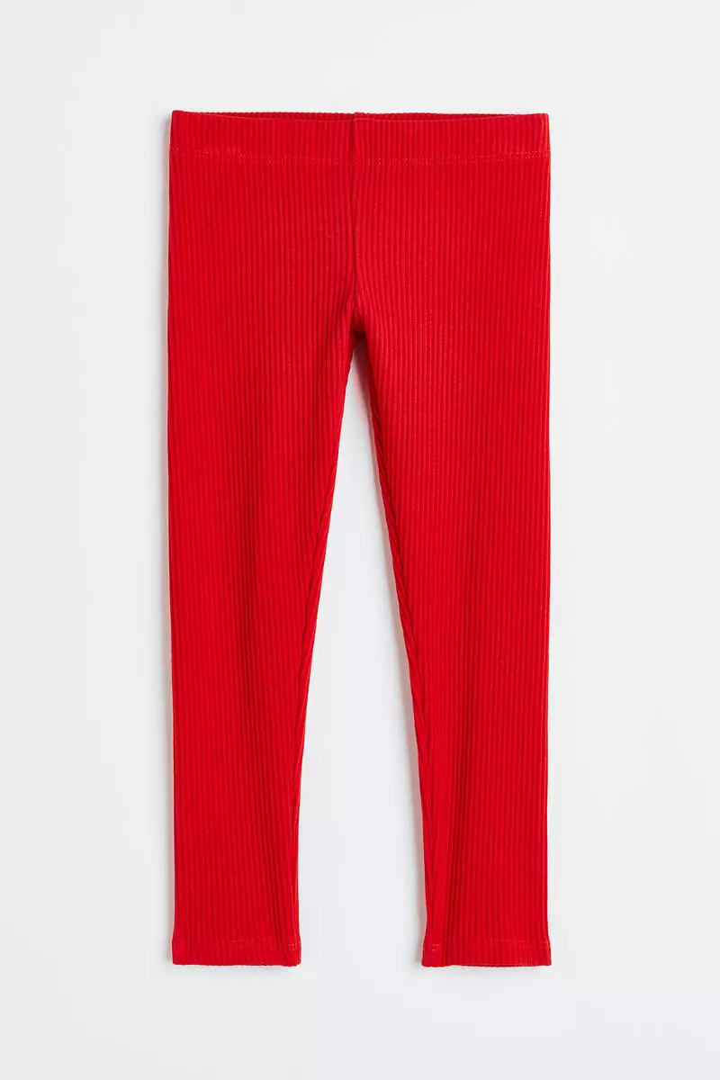 Buy H&M Ribbed cotton leggings Online