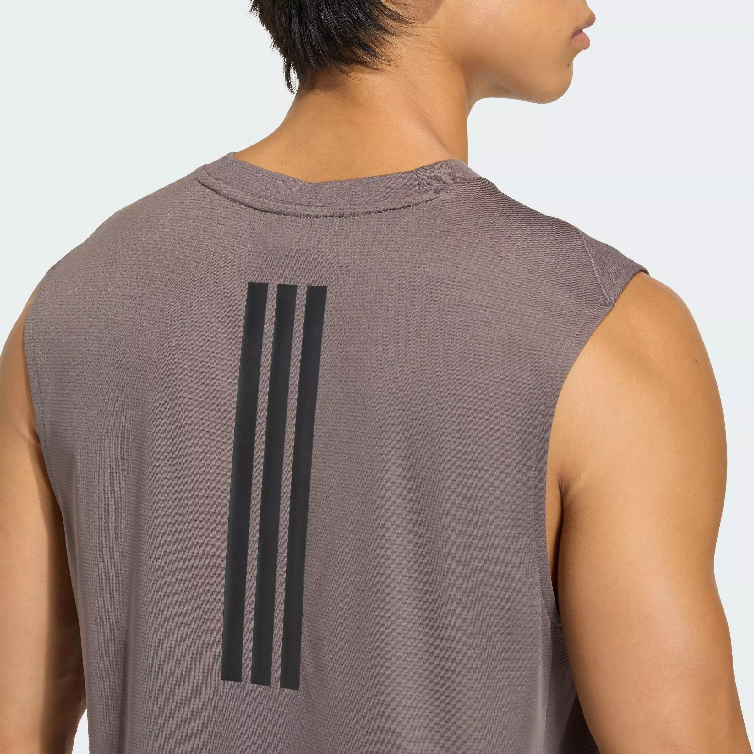 Gym & Training D4T PrimeLift 3 STRIPES TANK TOP Men Brown KD0375