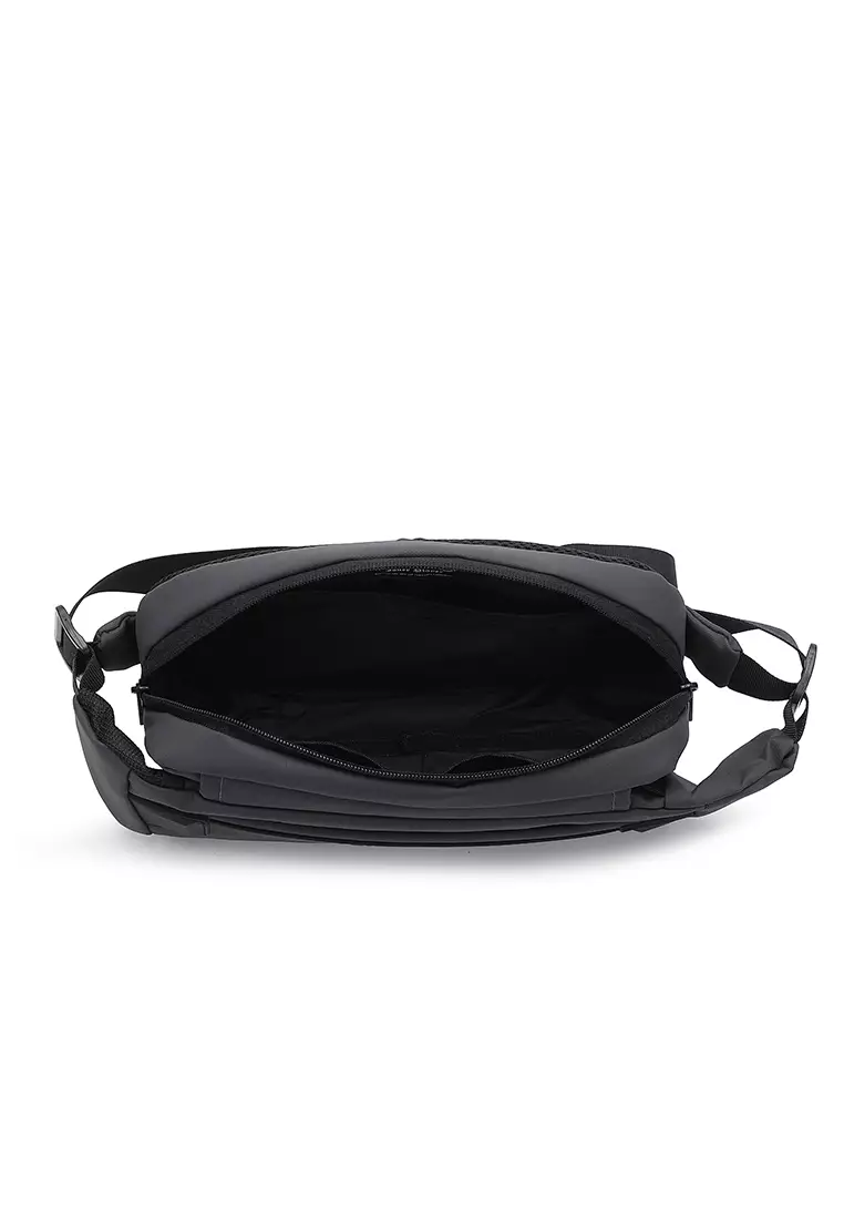 Men's Waist Bag / Belt Bag / Chest Bag (Tas Pinggang / Tas Dada Pria) - Abu-Abu