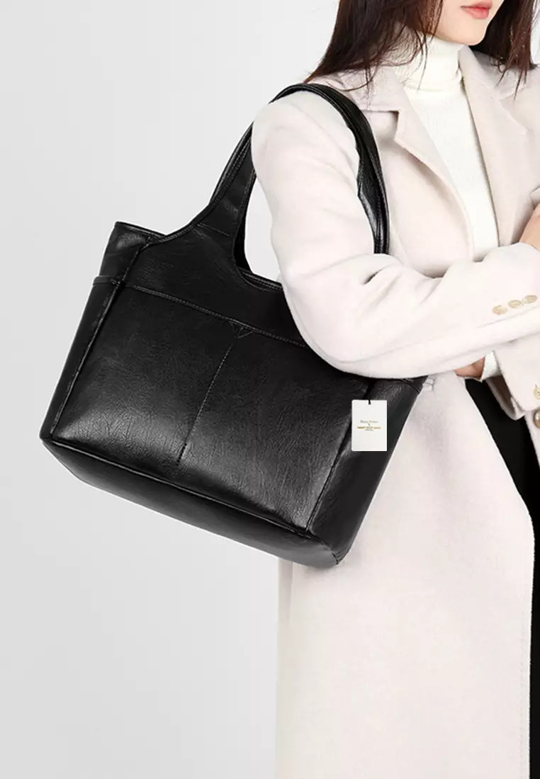 Business Chic Faux Leather Tote Bag JW HD-2789