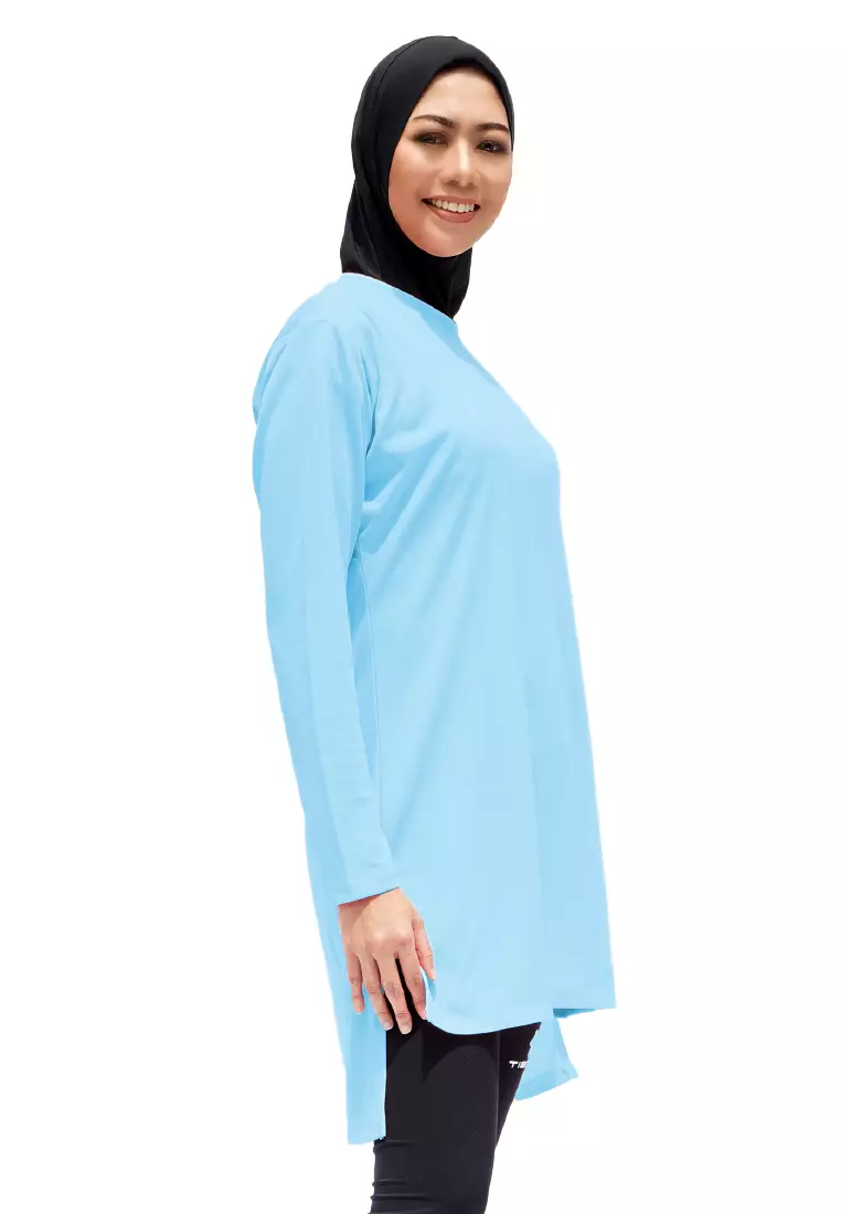 Tiento Aleeya Long Sleeve Dry Fit Basic Sporty Baju Kaos Olahraga Lengan Panjang Wanita Muslimah Remaja Dewasa Lari Gym Senam Yoga Tenis