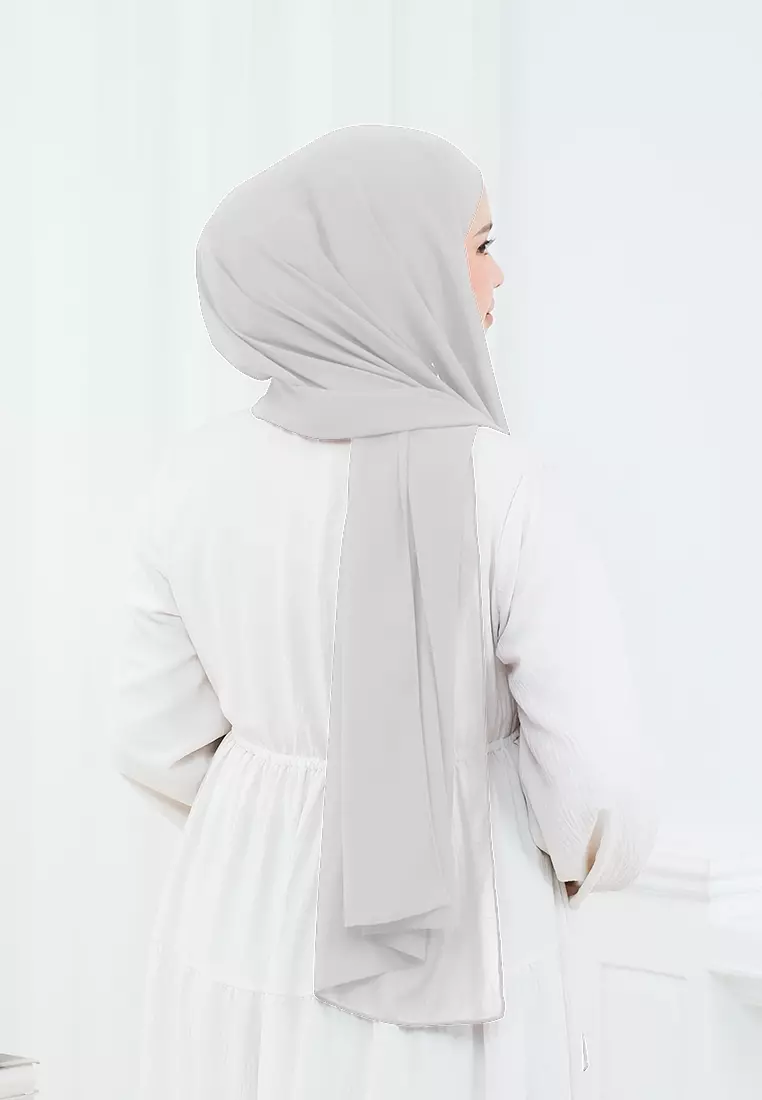 HIJAB INSTAN ELENA - SILVER GREY