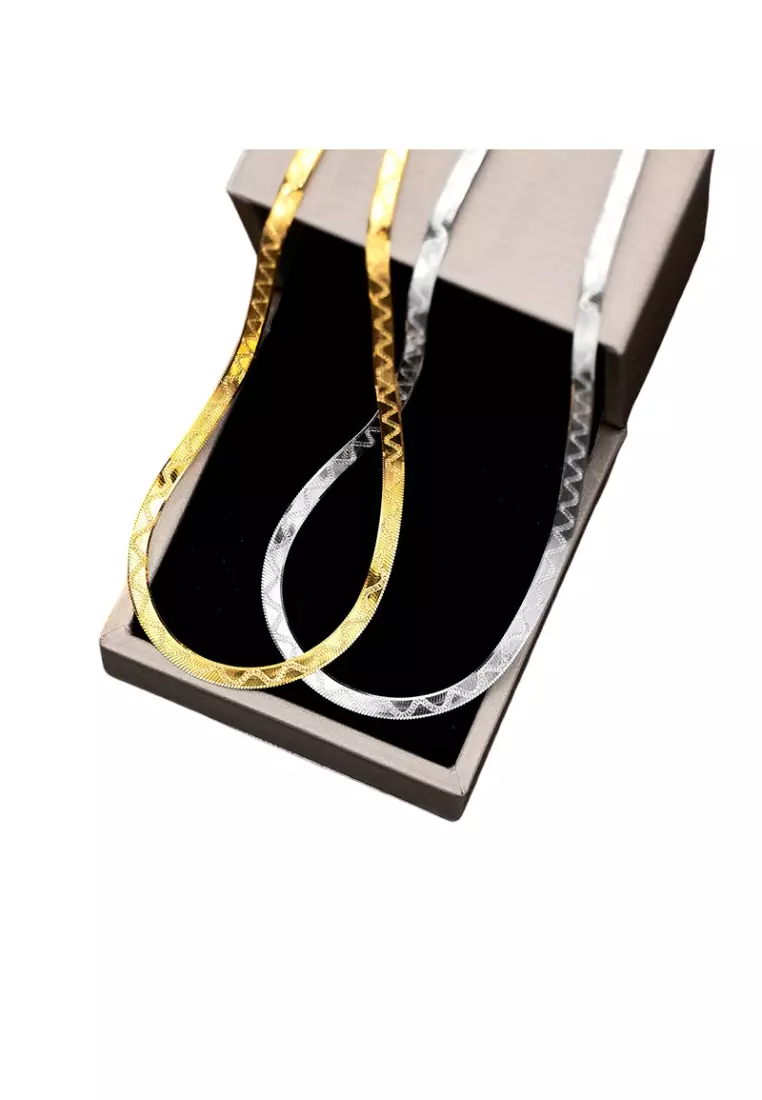 Buy Lara Summer Snake Chain S925 Silver Necklace Online | ZALORA Malaysia