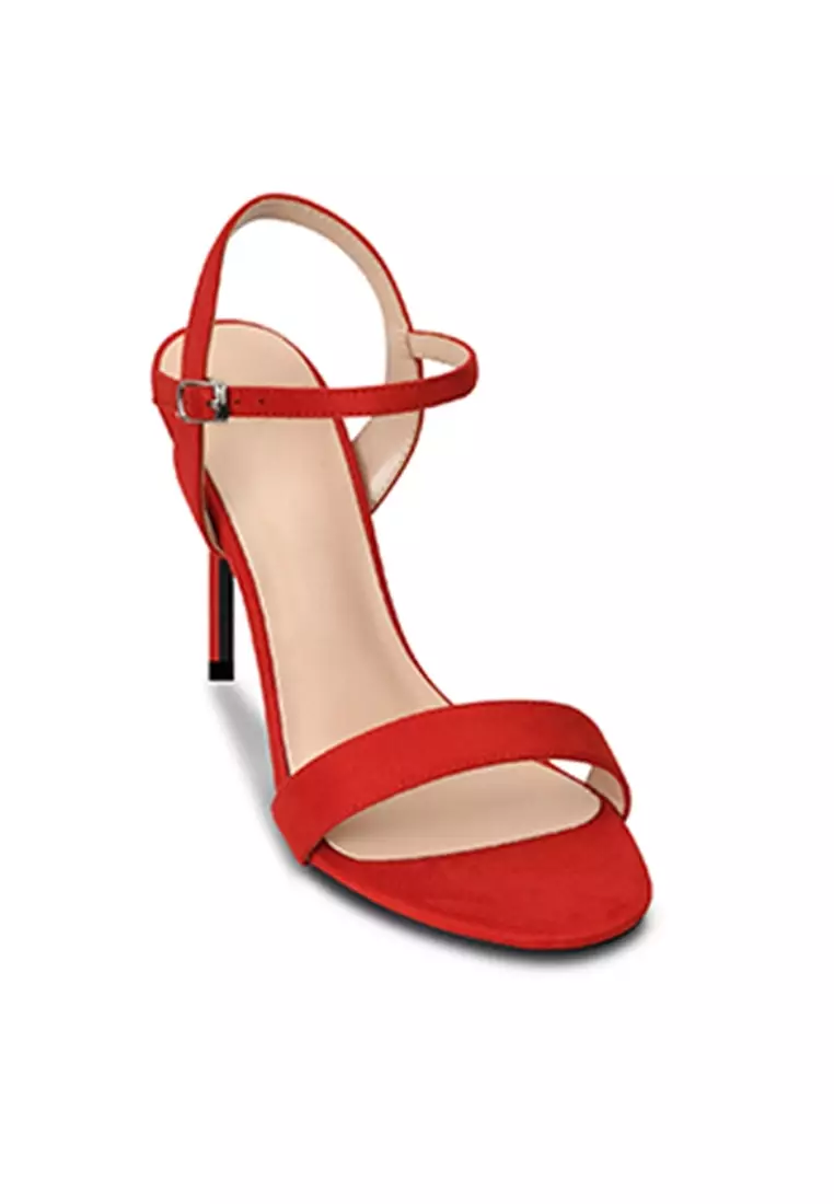 Red clearance strap shoes