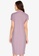 ZALORA WORK pink Mock Neck Dress With Size Zip 57F36AAE4CD2F1GS_2