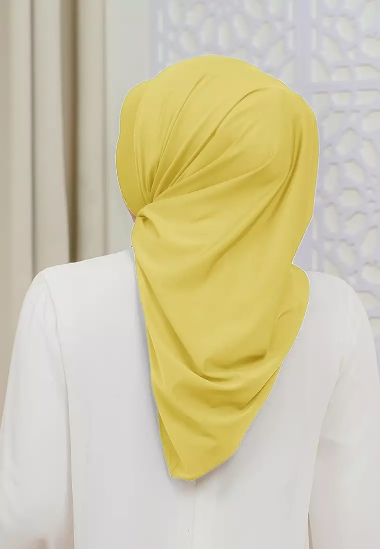 HIJAB INSTAN SOFTPAD AMEENA - SOFT YELLOW